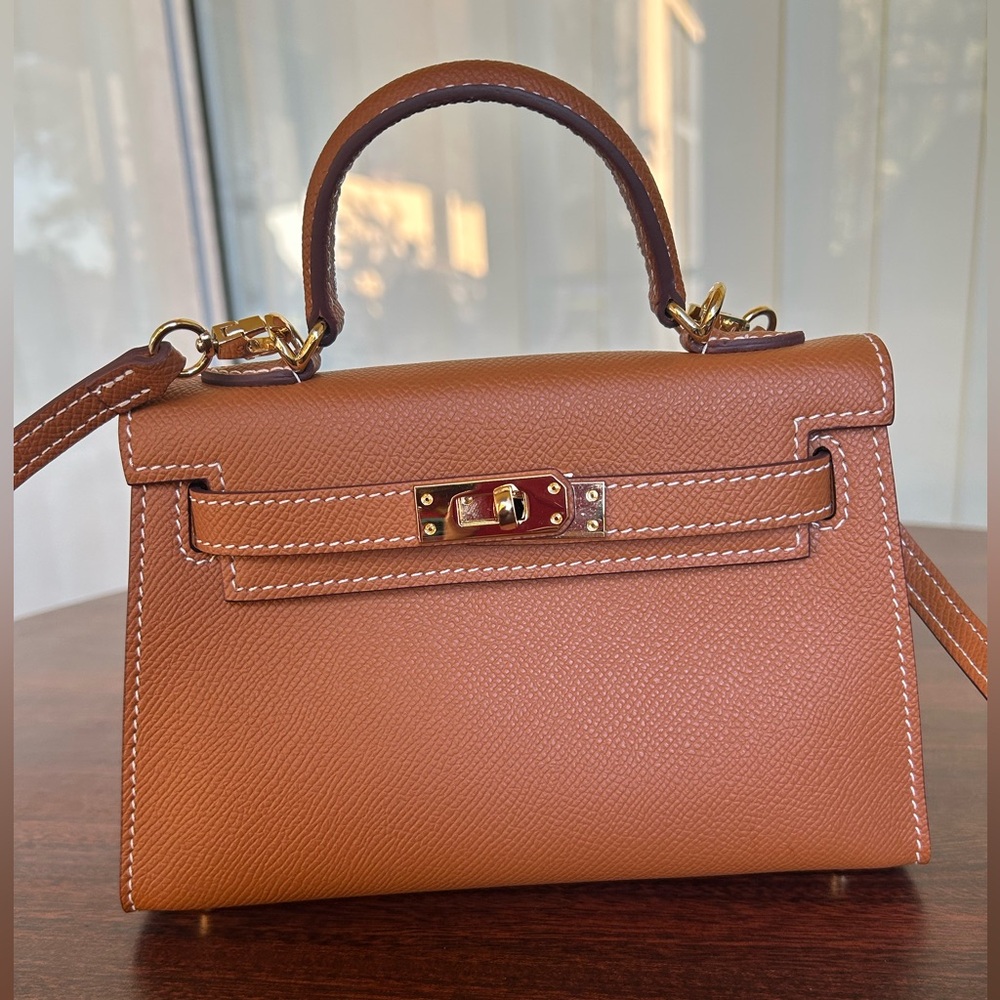 SUPER SALE!! Mini hand bag hand stitch convertible into crossbody